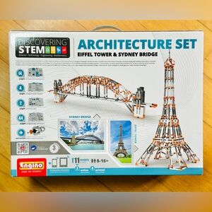 NWOT Engino Discovering STEM Architectural Kit- Eiffel Tower & Sydney Bridge